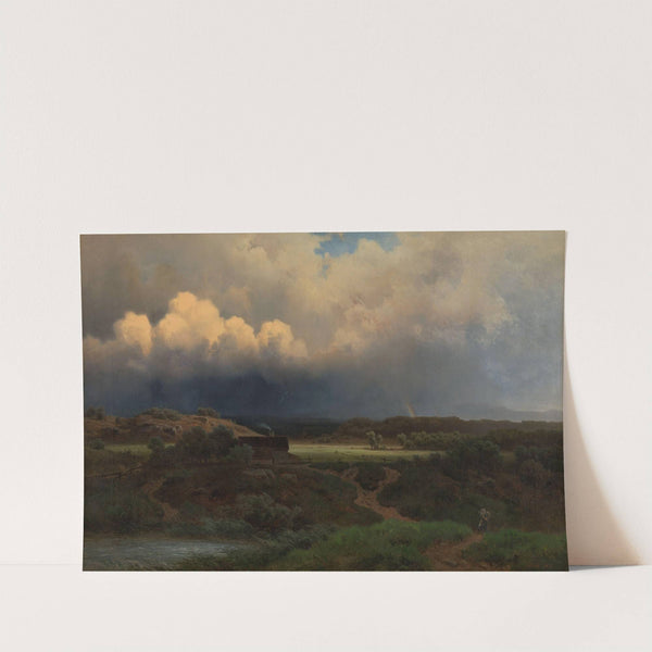 Landscape with stormy Sky by Joachim Frich