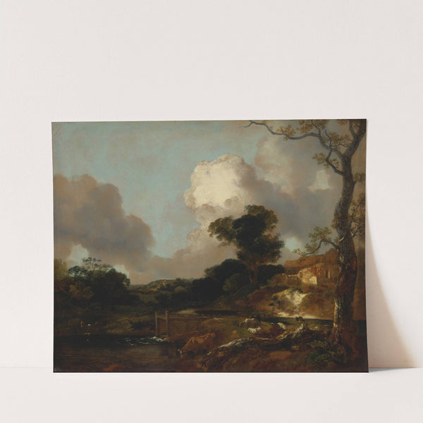 Landscape with Stream and Weir by Thomas Gainsborough
