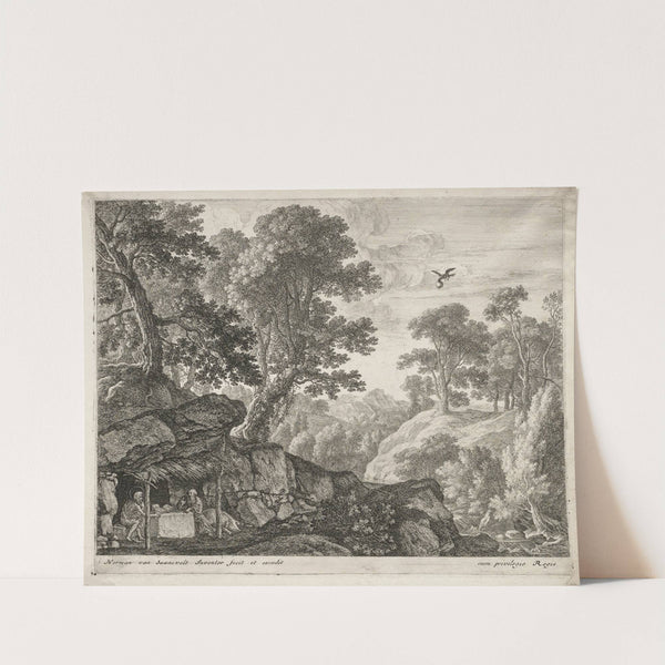 Landscape with Sts. Paul and Anthony (1620–55) by Herman van Swanevelt