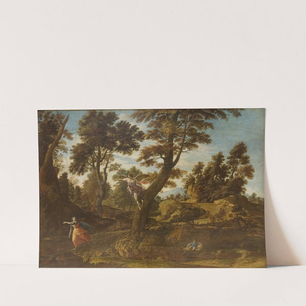 Landscape with the Angel Appearing to Hagar and Leading her to the Well by Francesco Cozza