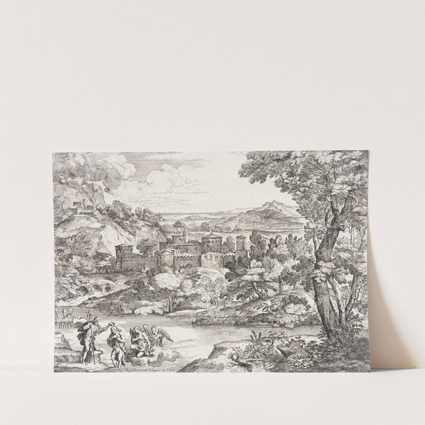 Landscape with the Baptism of Christ by Giovanni Francesco Grimaldi