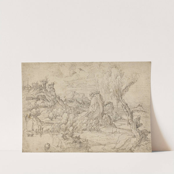 Landscape with the Baptism of Christ by Pieter Cornelisz Kunst