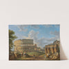 Landscape with the Colosseum and Arch of Constantine, Rome by Giovanni Paolo Panini