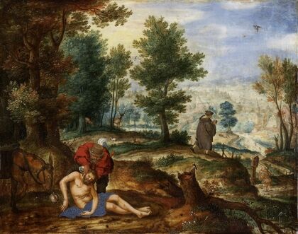 Landscape with the Good Samaritan — size preview