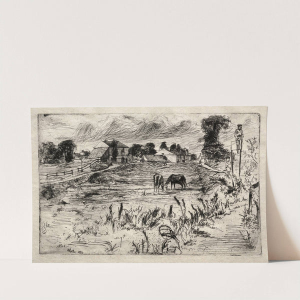 Landscape with the Horse (1859) by James Abbott McNeill Whistler