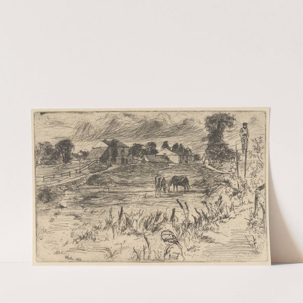 Landscape with the Horse (1859) by James Abbott McNeill Whistler