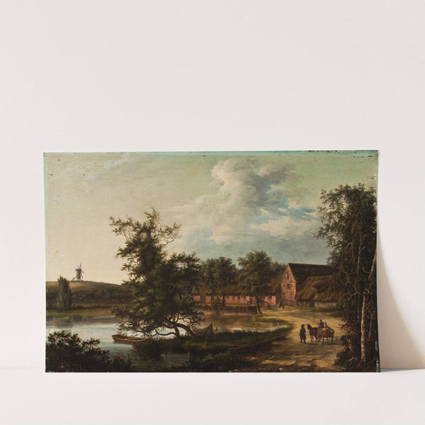 Landscape With The Mill At Bromme Near Sorø by Hans Harder