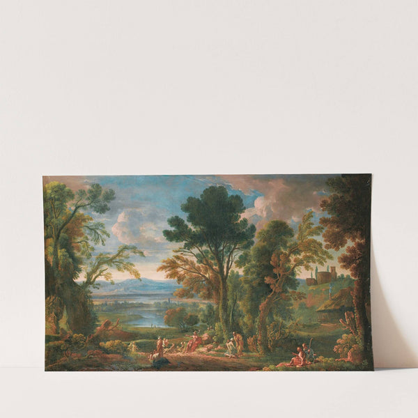 Landscape with the preaching of St John the Baptist by Circle of Andrea Locatelli