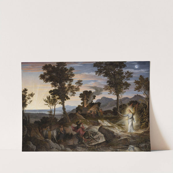 Landscape with the Prophet Balaam and his donkey by Joseph Anton Koch