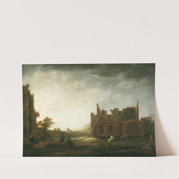 Landscape with the Ruins of Rijnsburg Abbey (ca. 1645) by Aelbert Cuyp