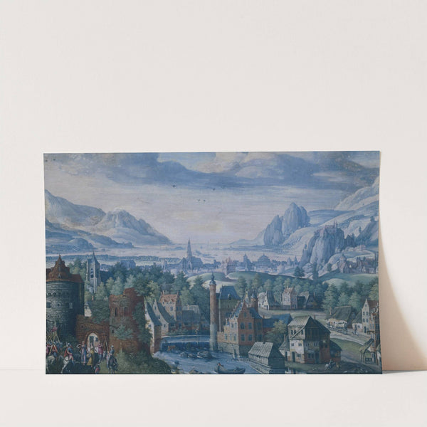 Landscape with the story of Jephthah's daughter by Jacob Savery the Elder