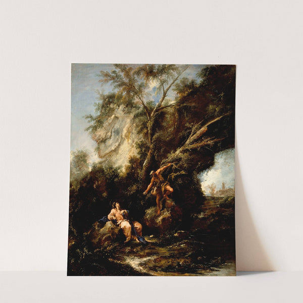 Landscape with the Temptation of Christ (circa 1715) by Alessandro Magnasco