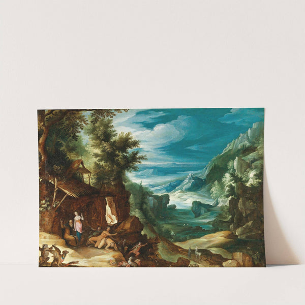 Landscape with the Temptation of Saint Anthony by Paul Bril