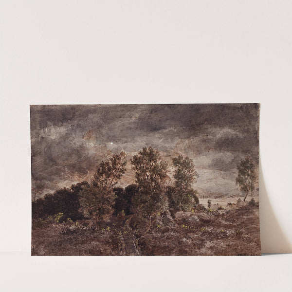 Landscape with thunderstorms by Théodore Rousseau