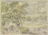 Landscape with thunderstorms