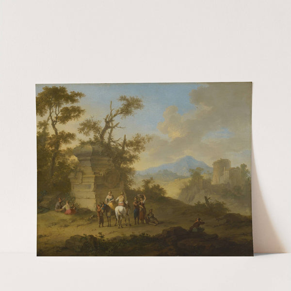 Landscape with Tomb and Horsemen by Franz de Paula Ferg