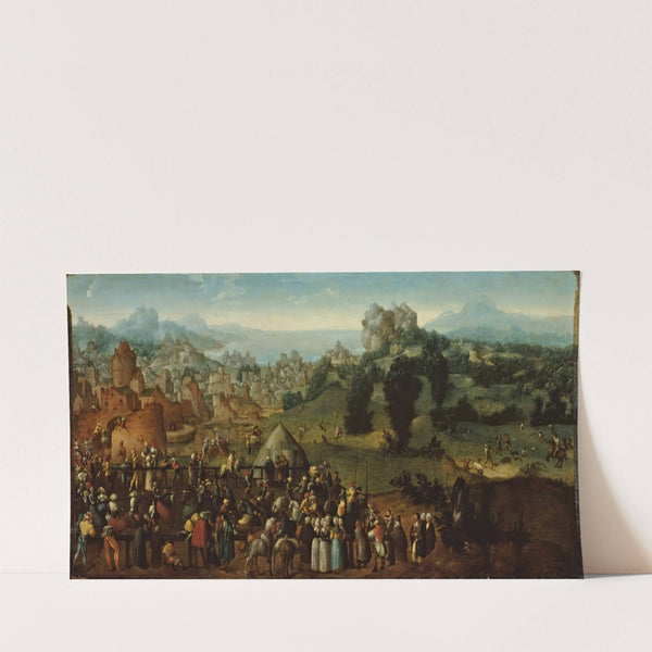 Landscape with Tournament and Hunters (1519-20) by Jan van Scorel