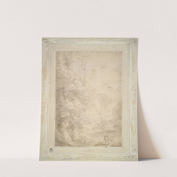 Landscape with traveler on donkey by Herman van Swanevelt