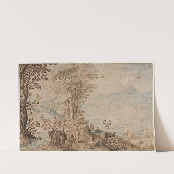 Landscape with Travelers (1605) by Jan Brueghel