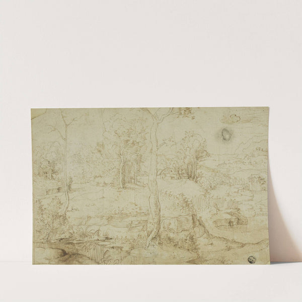 Landscape with Tree in Center by After Cornelius Massys