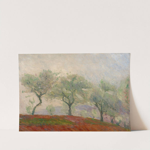 Landscape with trees by Marie Bracquemond