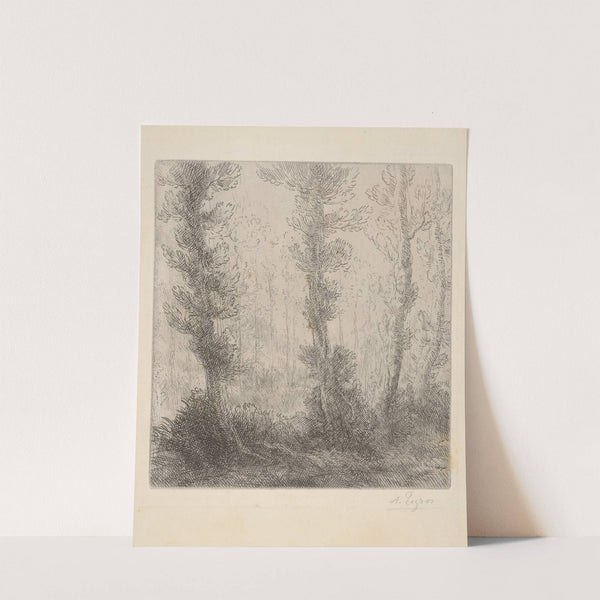 Landscape with trees by Alphonse Legros