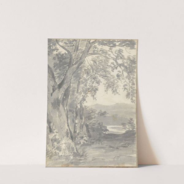 Landscape with Trees and Distant Hills by Joseph Wright of Derby