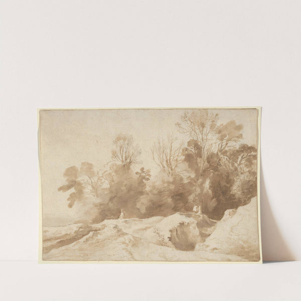 Landscape with Trees and Figures by Herman van Swanevelt