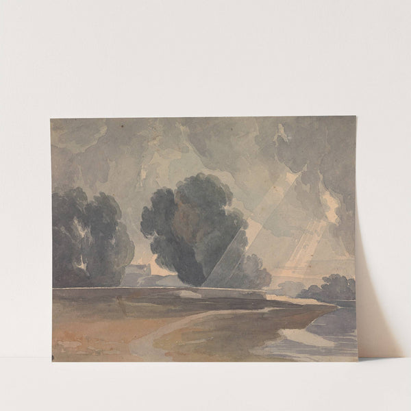 Landscape with Trees and Lake by Thomas Sully