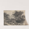 Landscape with Trees and two Figures by Dr. Thomas Monro