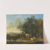 Landscape with Two Donkeys, Goats and Pigs by Karel Dujardin
