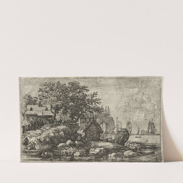 Landscape with Two Empty Boats (1936–75) by Allart van Everdingen