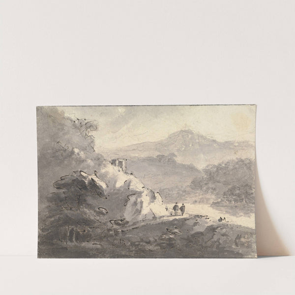 Landscape with Two Figures on a Road by William Gilpin