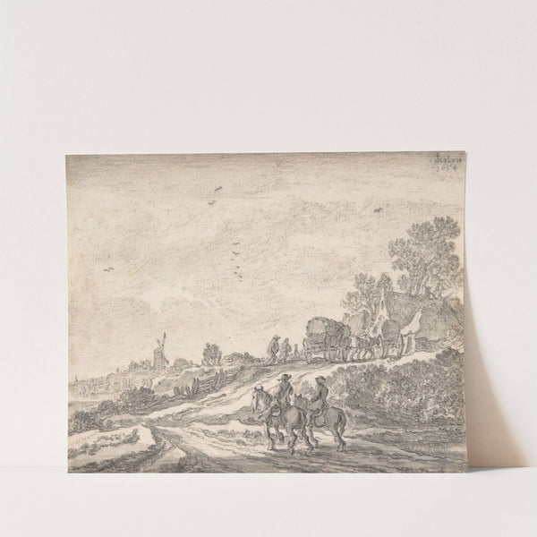 Landscape with Two Men on Horseback by Pieter de Molijn