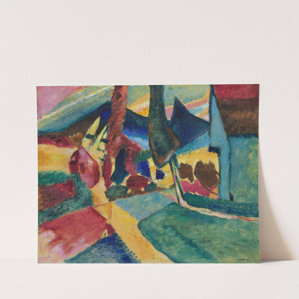 Landscape with Two Poplars by Wassily Kandinsky