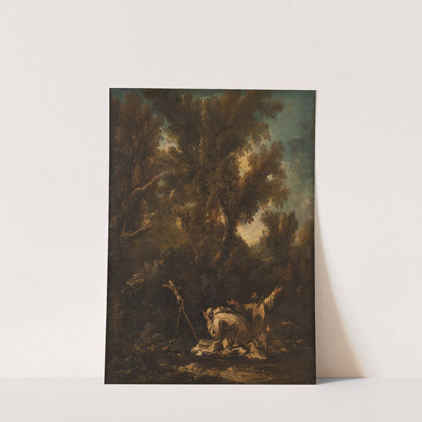 Landscape with two Repentant Monks by Alessandro Magnasco