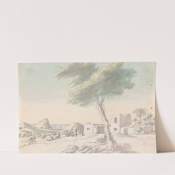 Landscape, With view of coast and Palm trees in the Distance by Henry Swinburne