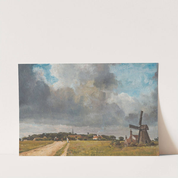 Landscape With Village And Windmill (c.1795–1862) by William Turner of Oxford