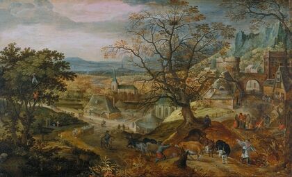 Landscape with Village; ‘Autumn’