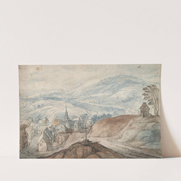 Landscape with Village near Crossroads and Distant View by Jan Brueghel The Elder