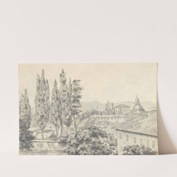 Landscape with Villas and a Church by Joseph Wright of Derby