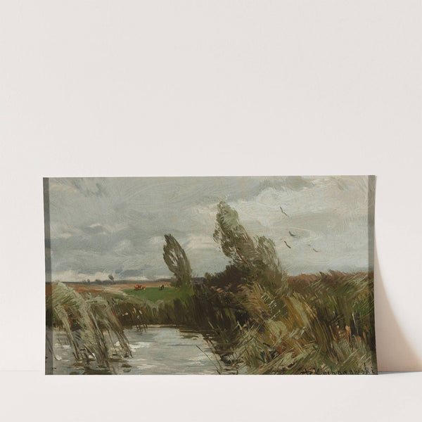 Landscape with water and bulrush (between 1890 and 1900) by Roman Kazimierz Kochanowski