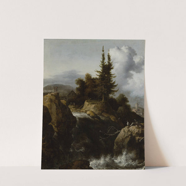 Landscape with Waterfall (ca 1650-1660) by Allaert van Everdingen