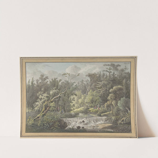 Landscape with Waterfall by Friedrich Christian Klass