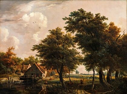 Landscape with watermill