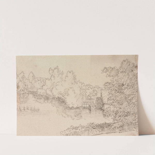 Landscape, with Watermill and River by Henry Swinburne