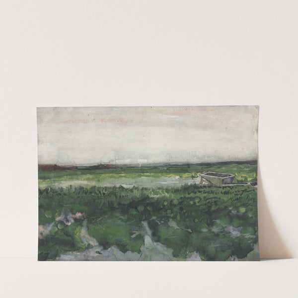 Landscape with Wheelbarrow (1883) by Vincent van Gogh