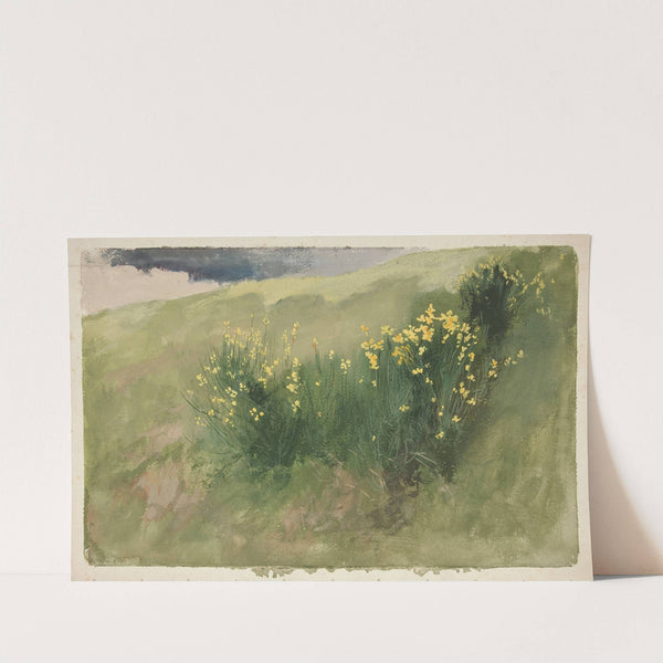 Landscape with wildflowers by Edwin Austin Abbey