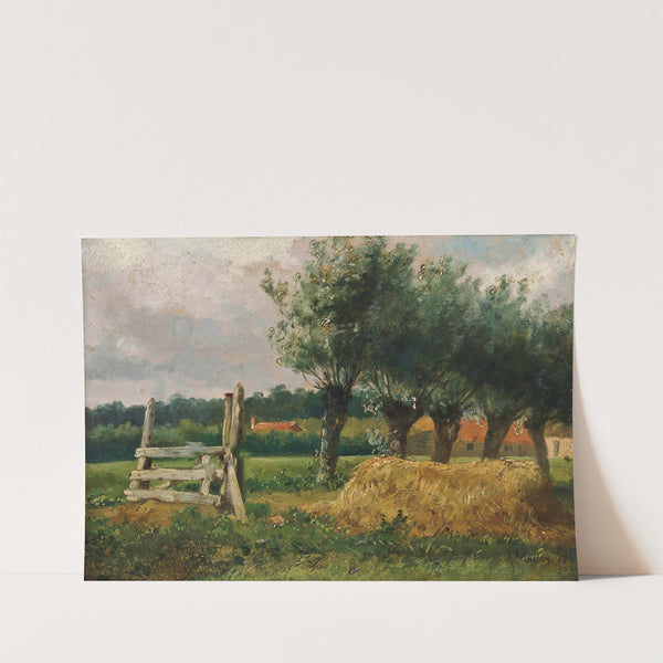 Landscape with willow trees (1874) by Anton Mauve