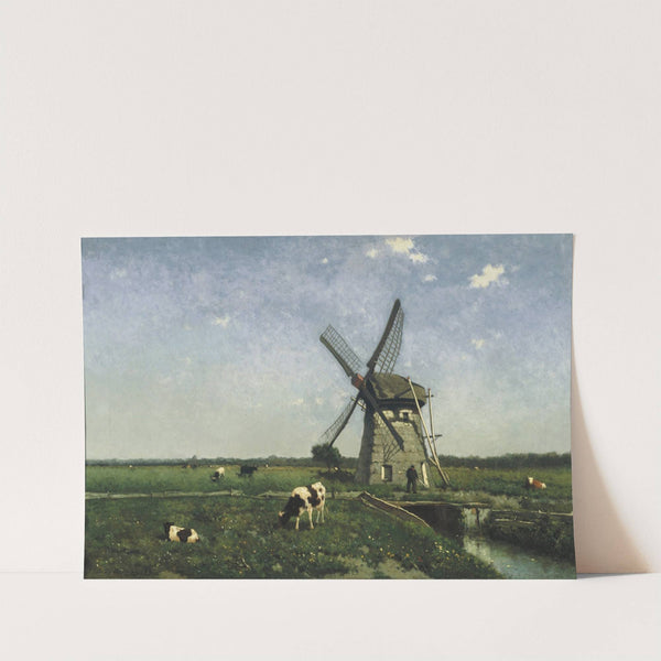 Landscape with Windmill near Schiedam (1873) by Johan Hendrik Weissenbruch